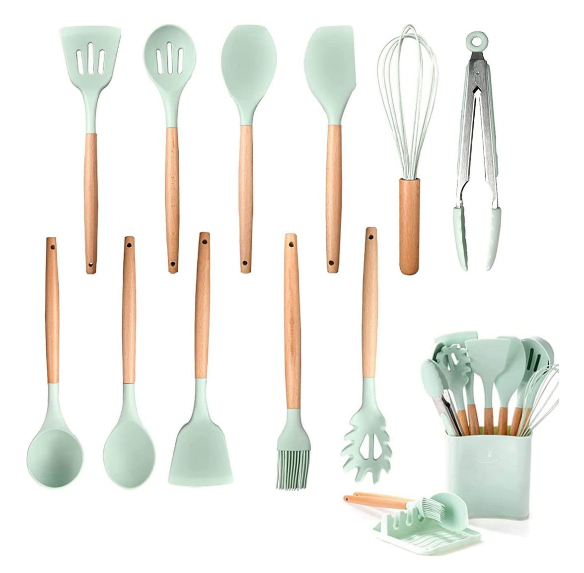 Juego de Utensilios de cocina Silicona 12 Pcs