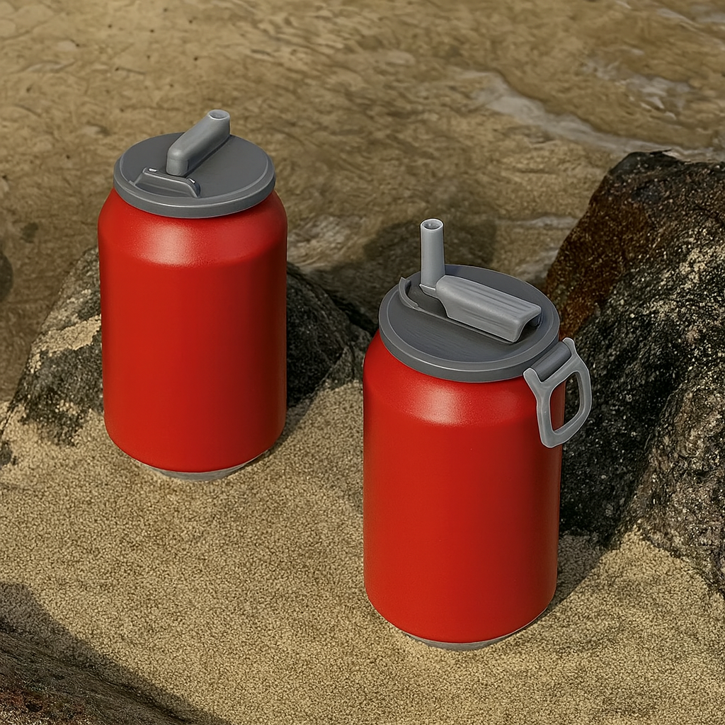 Tapa de latas de bebida reutilizable