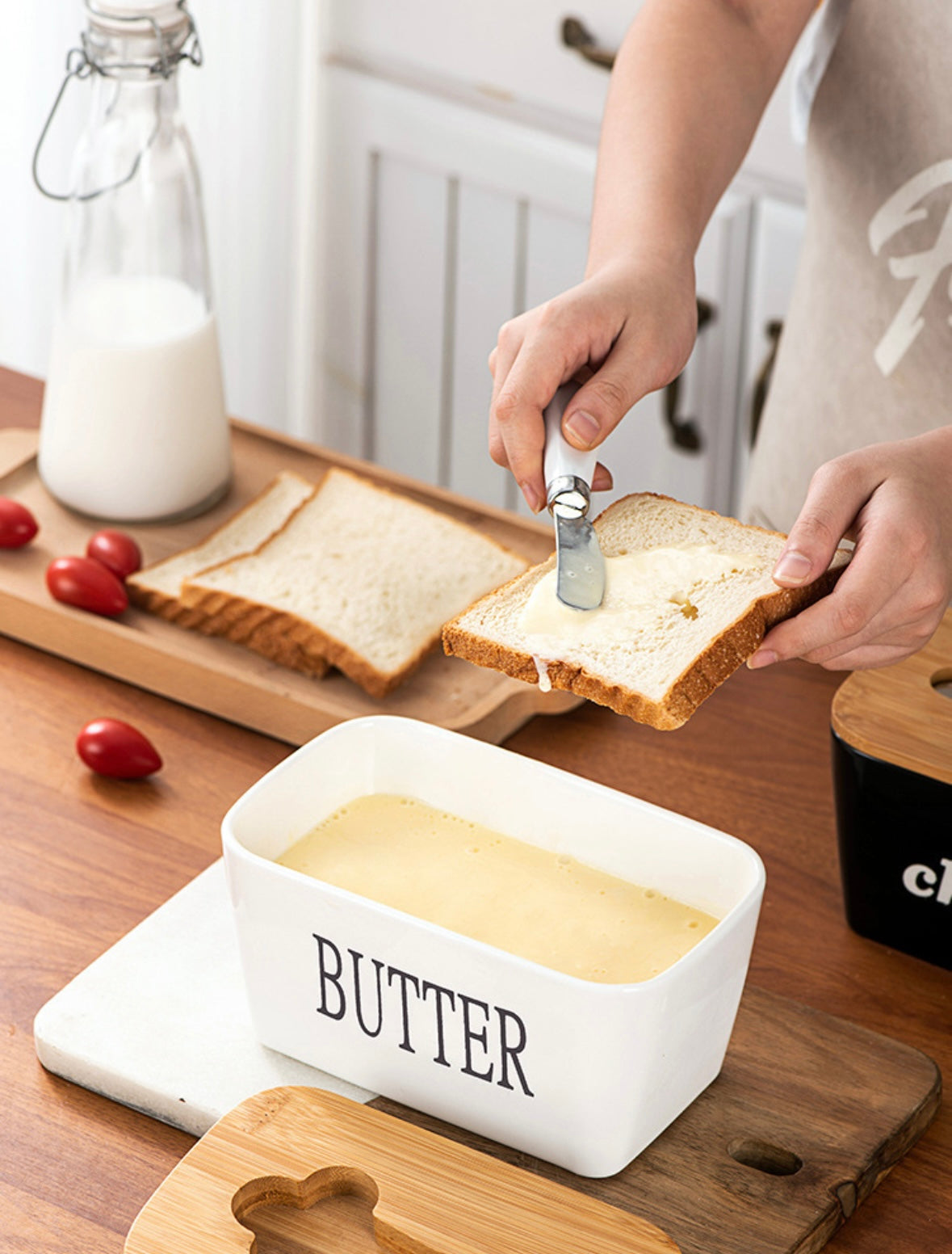 Contenedor para Mantequilla de 350 ml con Cuchillo