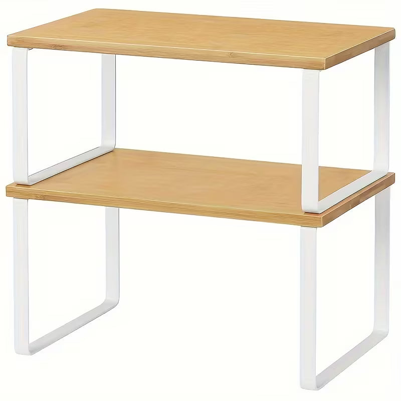 Organizador de Cocina Doble Repisa madera